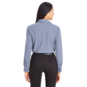 Devon & Jones CrownLux Performance® Ladies' Tonal Mini Check Woven Shirt